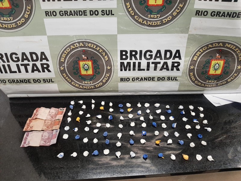 Drogas apreendidas em Capão Novo