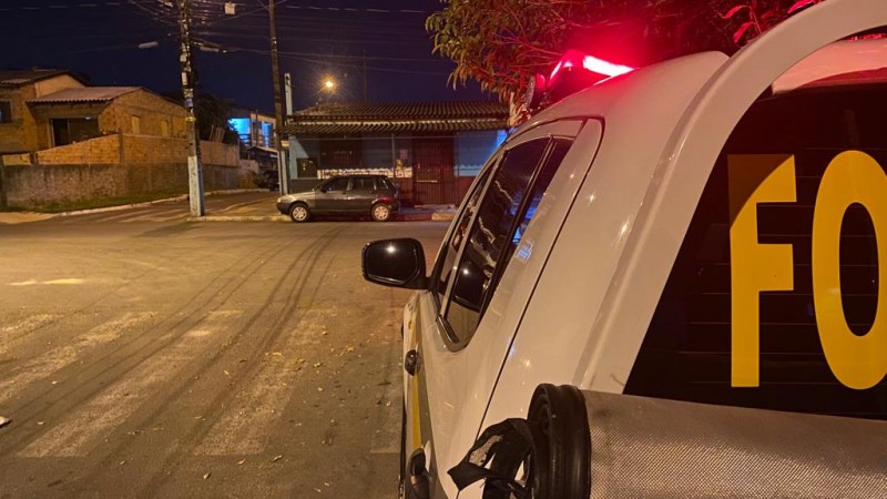 Policiamento no bairro Guajuviras