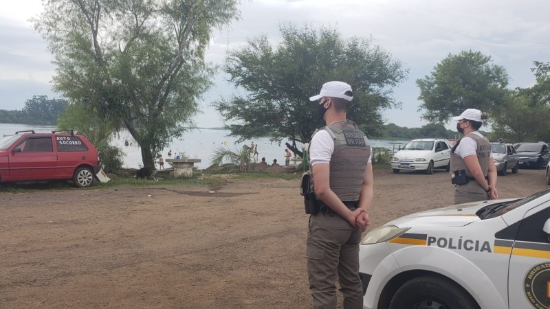Praia do Paquetá policiamento