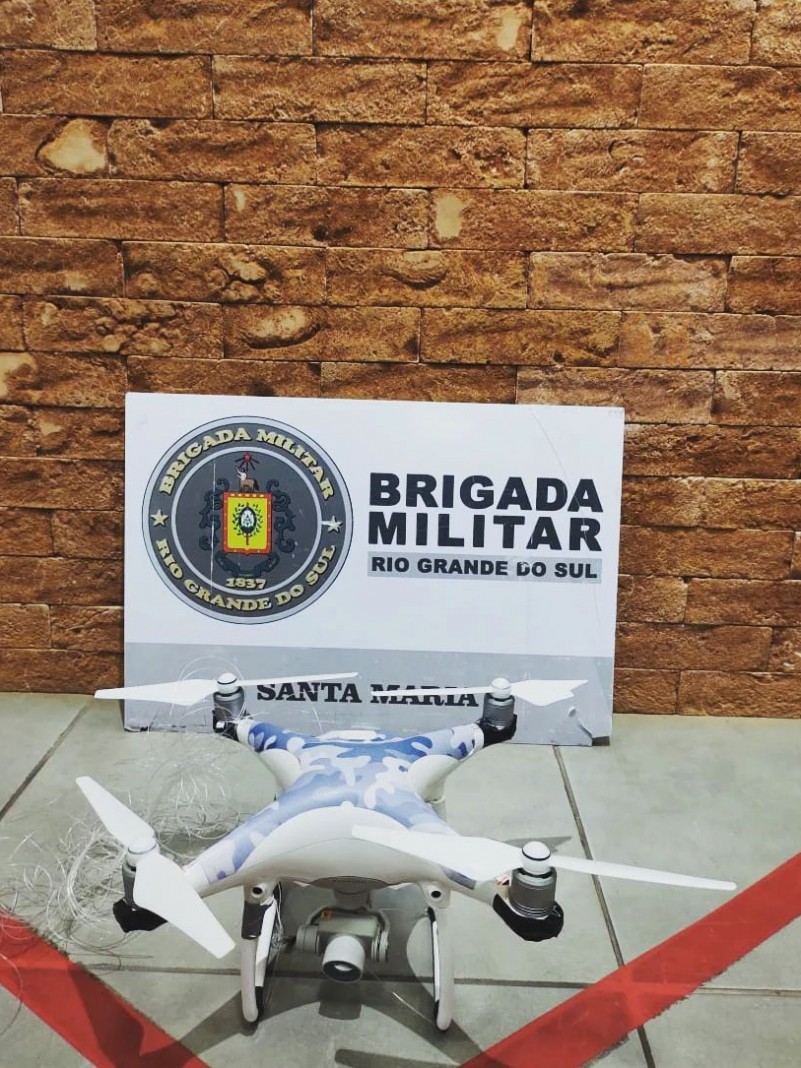 Brigada Militar de Santa Maria apreende Drone na PESM