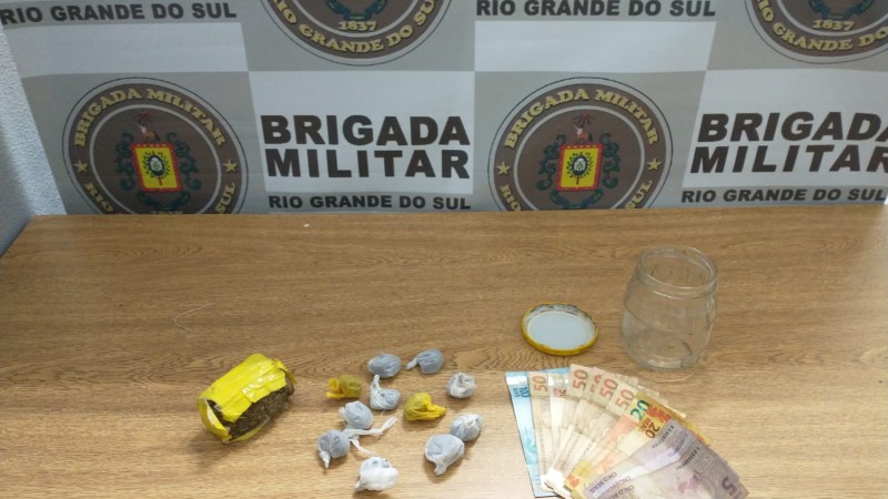 material apreendido em Ivoti