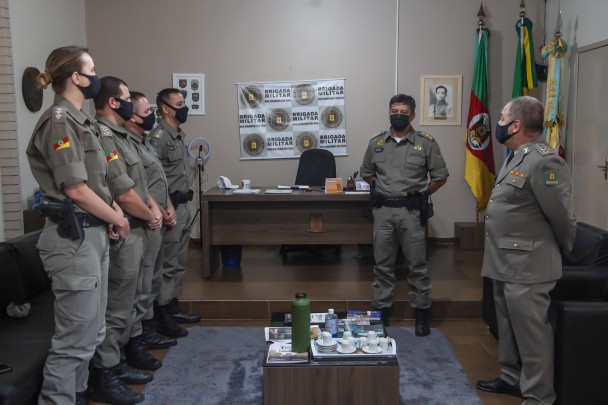 recepção ao novo Comandante