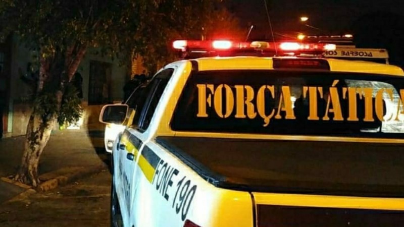 Uma viatura da força tática de Santa Cruz do Sul.