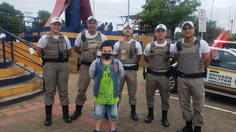 Durante o evento, os policiais puderam participar das dinâmicas e interagir com a comunidade que participava das atividades.