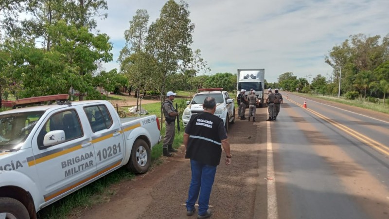 abordagem de caminhão