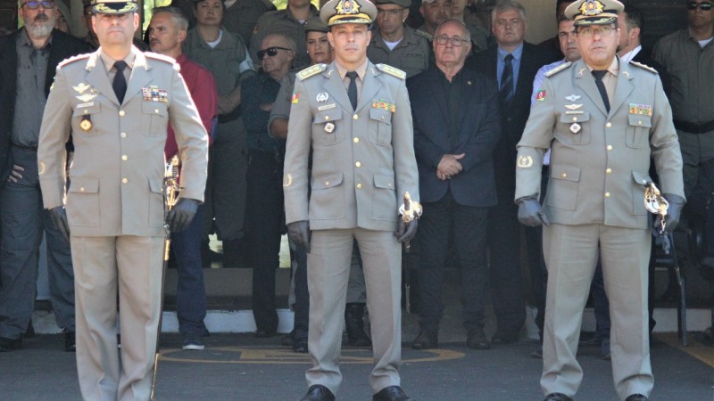 Passagem de comando do Comando de Policiamento Metropolitano,na manhã desta terça-feira (29/3), em Canoas. Na ocasião o Cel Alexandre da Rosa, que foi para Reserva, passou o Comando Metropolitano para o Cel Leandro de Oliveira da Luz.