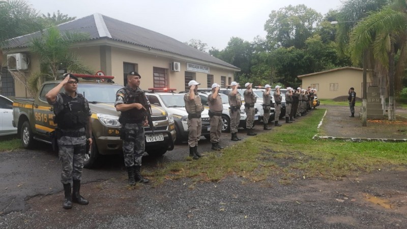 Formatura do efetivo que participou da operação do Plano Tático Operacional