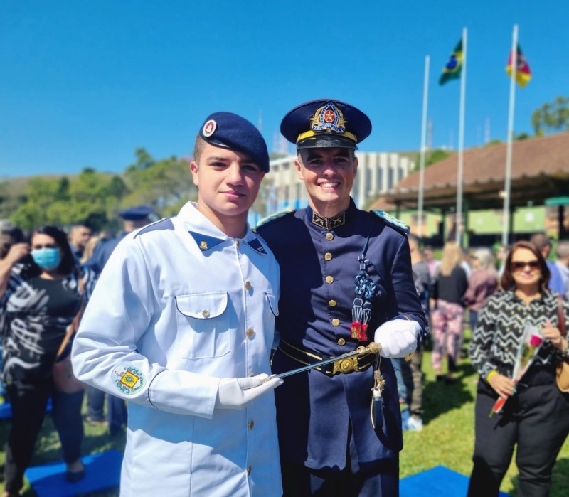 Cadete Luis Felipe Pereira Dourado - Melhor classificado no concurso público de admissão ao CSPM.