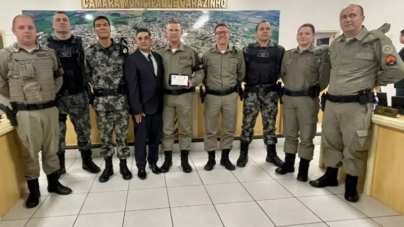 Homenagem ao policial militar destaque do ano