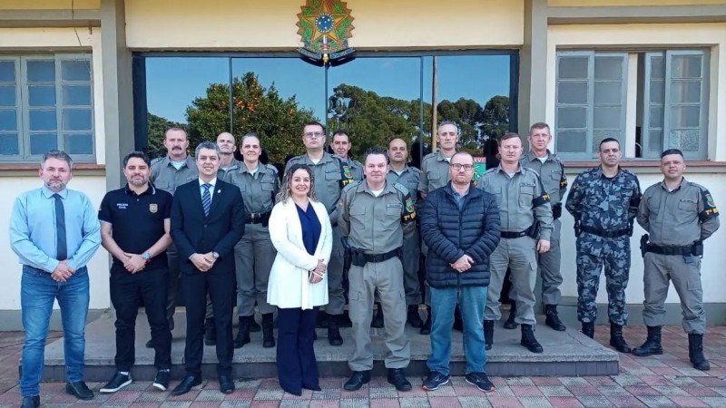 7° BPM recebe Comandantes de Pelotões para uma reunião com Delegados de Polícia sobre a segurança pública na Região Celeiro