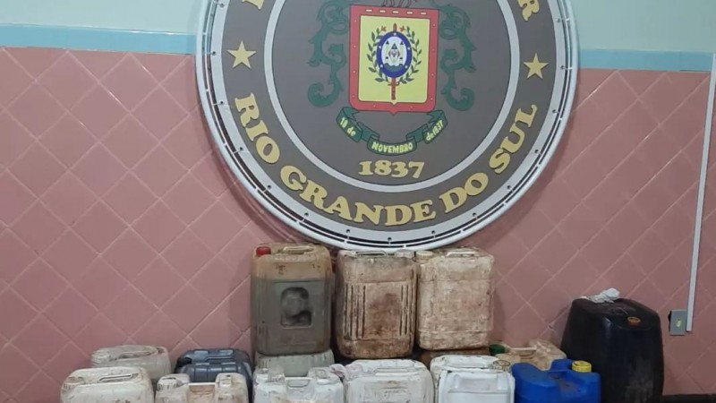 Brigada Militar apreende combustível de origem estrangeira em Tiradentes do Sul