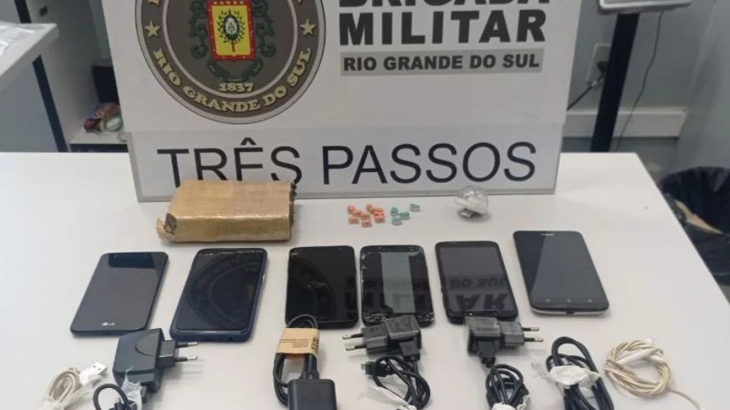 Brigada Militar apreende droga arremessada para o Presídio Estadual de Três Passos