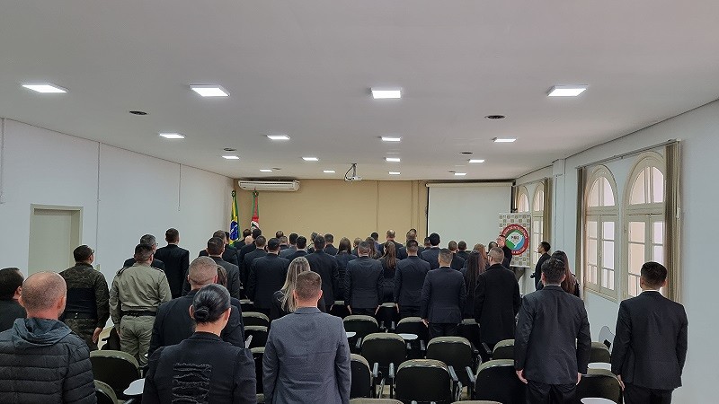 Formatura da 66ª edição do curso de inteligência policial da Brigada Militar