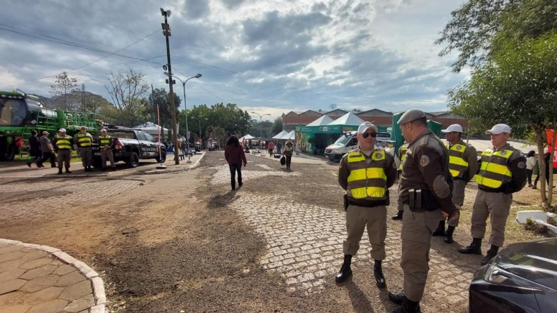 Efetivo policial durante a 22ªFenarroz
