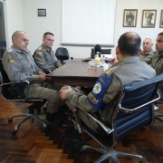 ALUNOS OFICIAIS EM ESTÁGIO OPERACIONAL E ADMINISTRATIVO NO 8º BPM EM OSÓRIO. 