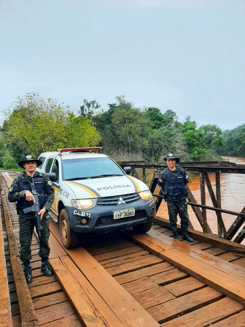 PATRAM de Santa Rosa realiza policiamento ambiental rural em Porto Lucena.