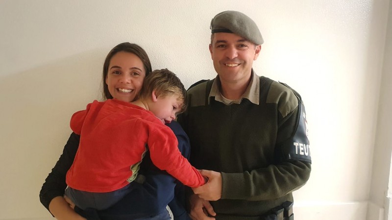 Policial Militar de Teutônia salva bebê engasgado