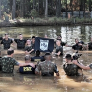 Instrução do Canil do 15º BPM para Alunos do Estágio de Adestramento e Emprego de Cães de Guerra do 3º BPE 2