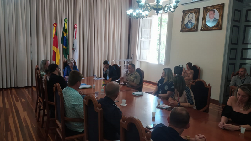 Comando Regional do Vale do Rio Pardo participa de reunião do Gabinete de Gestão Integrada Municipal