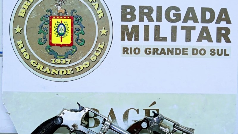 Armas apreendida em Bagé