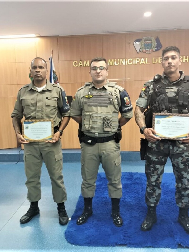 Policiais Militares de Cachoeirinha são homenageados na Câmara de Vereadores