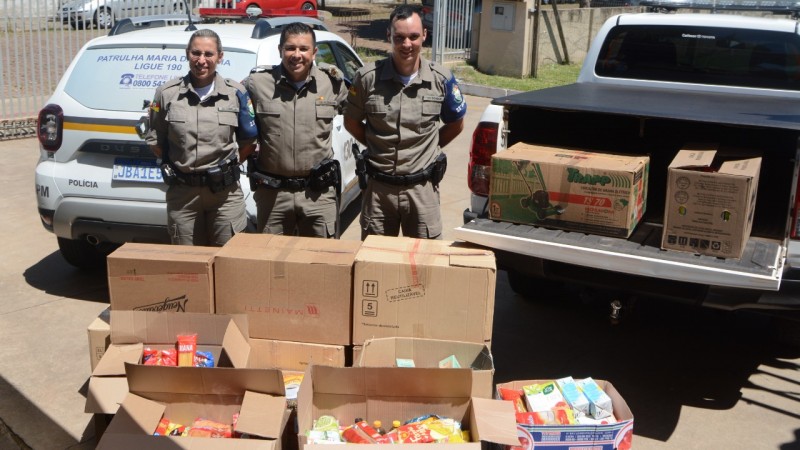 A Brigada Militar, através da 3ª CIA do 23º BPM- Venâncio Aires, arrecadou mais de uma tonelada de alimentos durante a Campanha ‘Natal Solidário’ da Brigada Militar de Venâncio Aires.