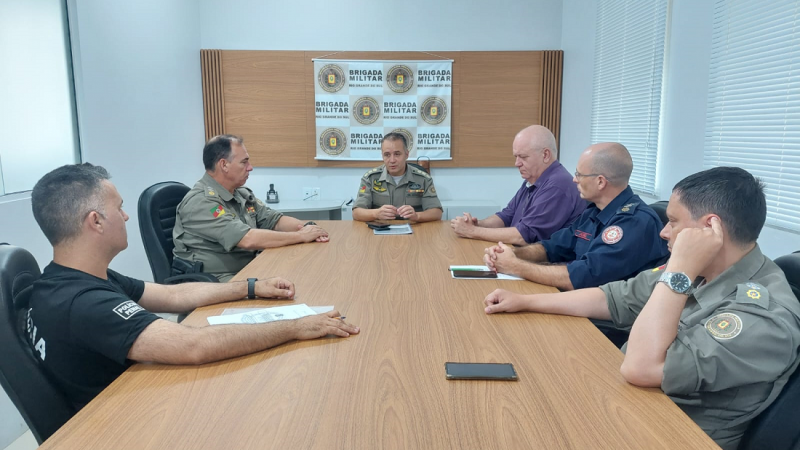 Brigada Militar promove reunião com autoridades vinculadas às Secretarias da Justiça e da Segurança