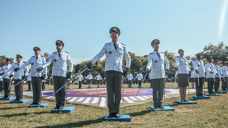 Novos oficiias da Brigada Militar