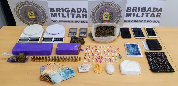 Material apreendido em Teutônia
