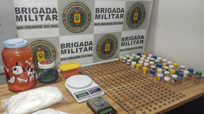 BM de Venâncio Aires apreende mais de 200 comprimidos de ecstasy