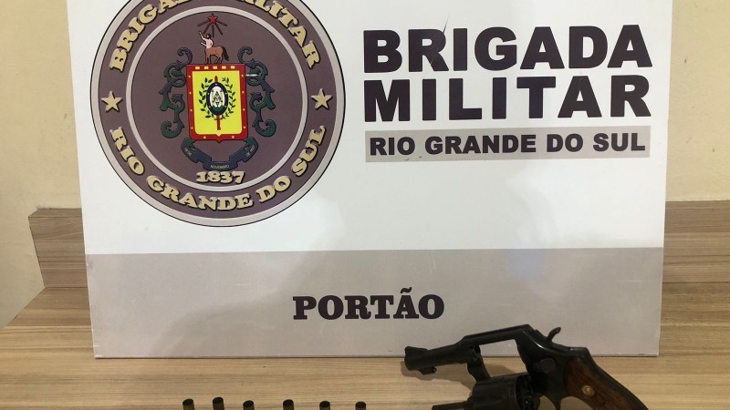 Homem é preso pela BM de Portão e arma é apreendida