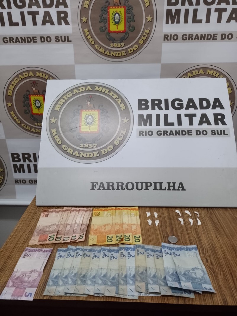Droga apreendida em Farroupilha
