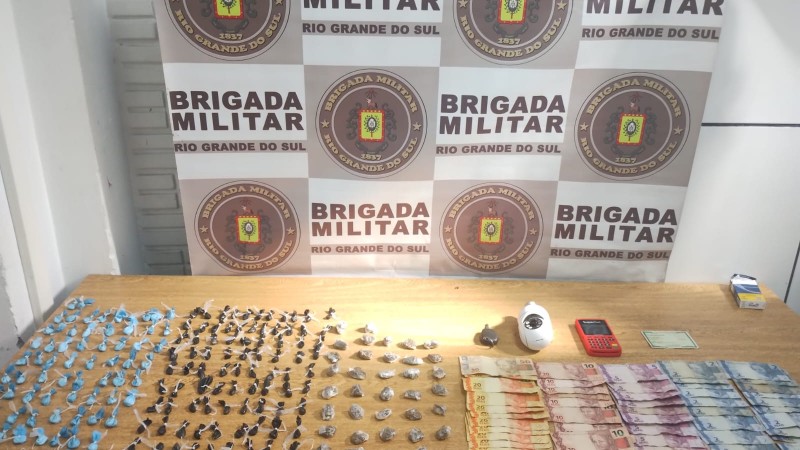 BM prende homem por tráfico em São Leopoldo