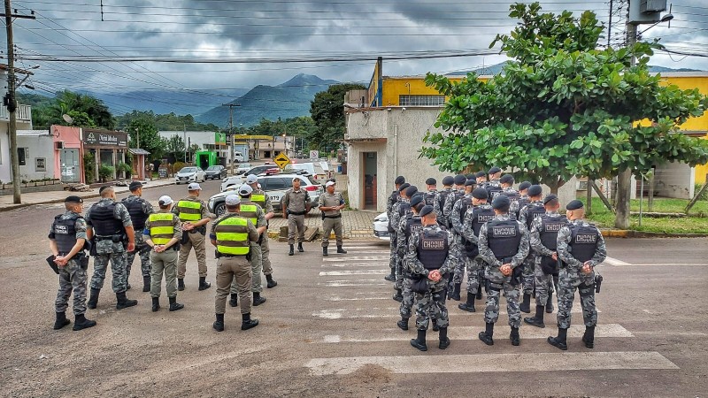 Ação de reforço ao policiamento em Maquiné