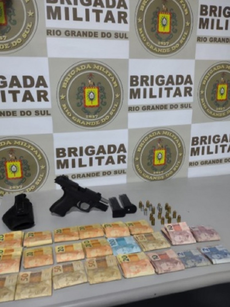 BM de Gravata&iacute; prende homem por porte ilegal de arma de fogo