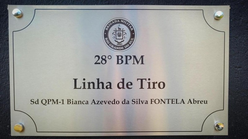 Linha de tiro da Unidade foi batizada com o nome da policial militar.