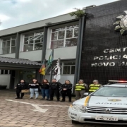 Operação Integrada Cerco Fechado em frente a Delegacia de Polícia Civil