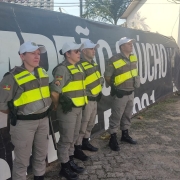 BM garante a segurança em partida de futebol da 1ª fase do Gauchão no Estádio dos Plátanos