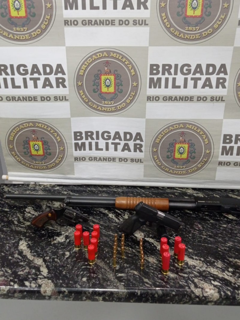 Brigada Militar realiza prisão por porte ilegal de arma de fogo em Ibirapuitã