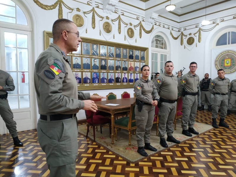 homenagem com palavras do Comandante-Geral da BM