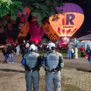 rigada Militar presente no 1° Festival de Balonismo e Manobras Radicais de Santa Cruz do Sul 