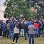 Brigada Militar realiza ações de policiamento durante visita de Governador do Estado do RS ao município de Mato Leitão