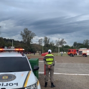 Brigada Militar realiza ações de policiamento durante visita de Governador do Estado do RS ao município de Mato Leitão