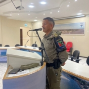 Fala do tenente-coronel Noé na passagem de comando