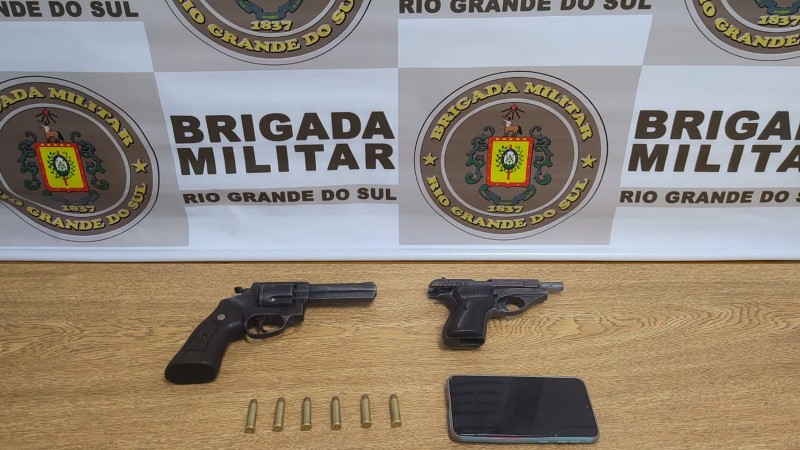 armas de fogo apreendidas