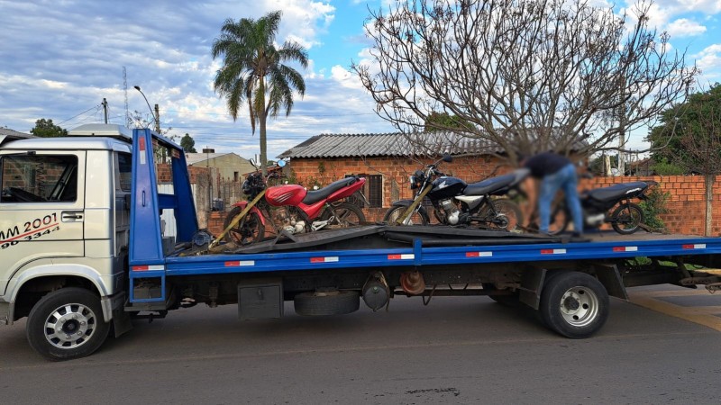 motos recolhidas em operação