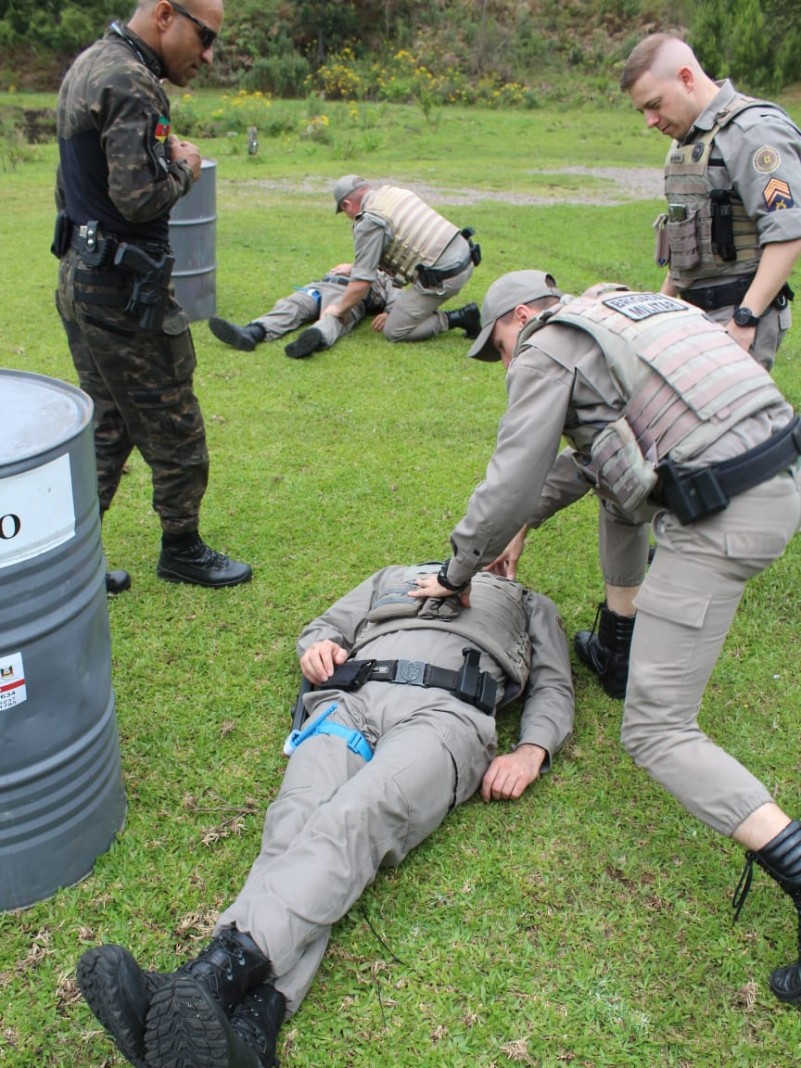 13 Policiais Militares participaram desta primeira etapa de treinamentos