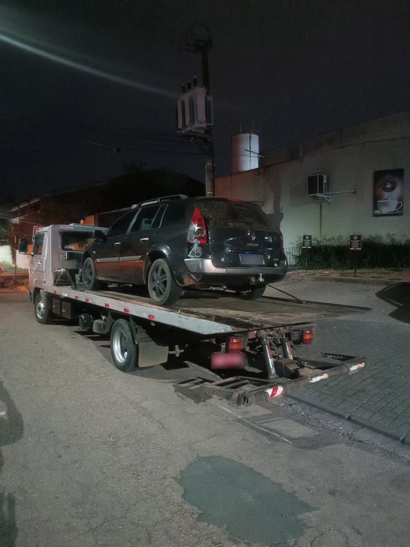 Veículo recuperado pela BM
