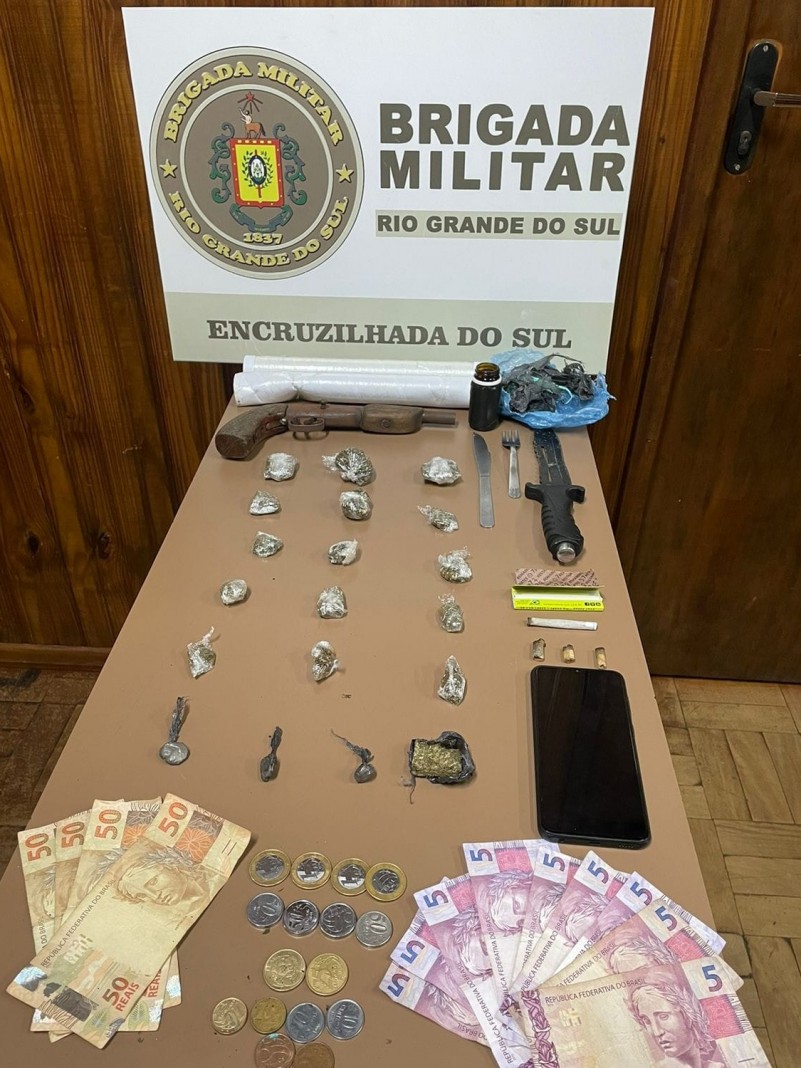 Tráfio de drogas e posse ilegar arma de fogo