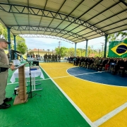 Na manhã desta sexta-feira (10/11), na Sede do 2°Batalhão de Polícia Militar, em Rio Pardo, ocorreu a Solenidade em homenagem aos Militares Estaduais da Reserva Altiva da Brigada Militar